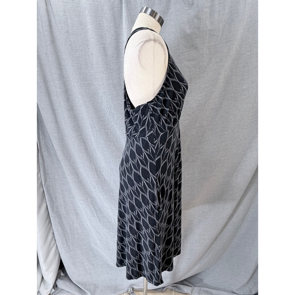 The North Face Charcoal Geometric Ikat Racerback Pocket Dress L Casual Travel - Picture 6 of 13